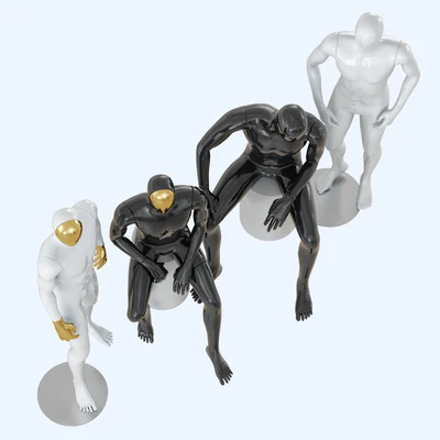 Four abstract male mannequins 32 — Вид 3