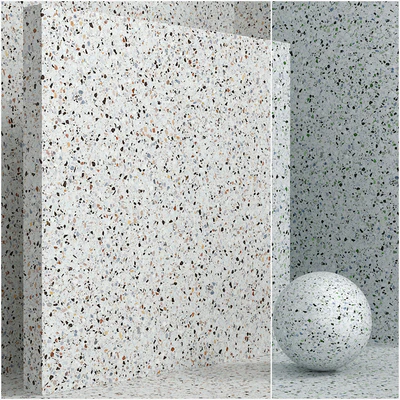 Material (seamless) - terrazzo - quartzite set 108 — Ver 3