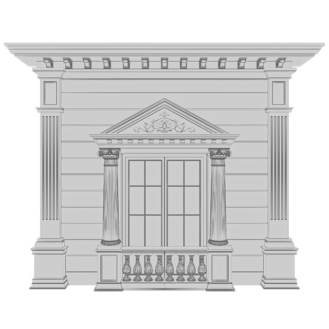 Классический элемент фасада — Скачать