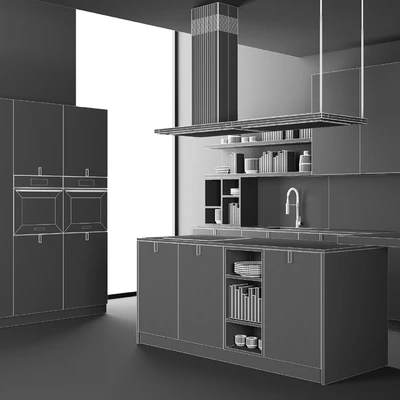 Modern kitchen — Ver 3