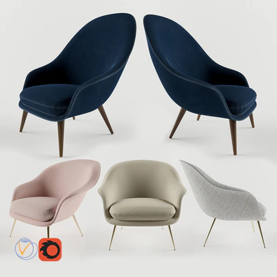 Gubi Bat Lounge Chair — Ver 1