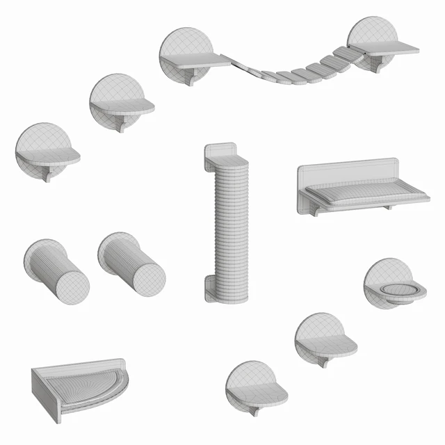 Wall mounted complex for cats — Descargar