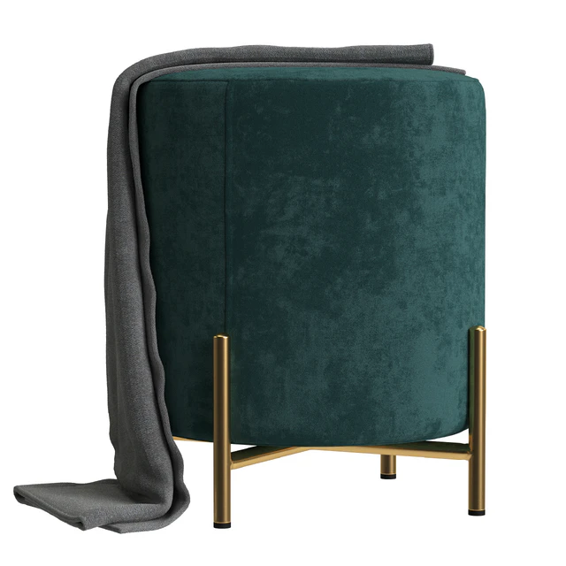 Rice pouffe with plaid — Descargar
