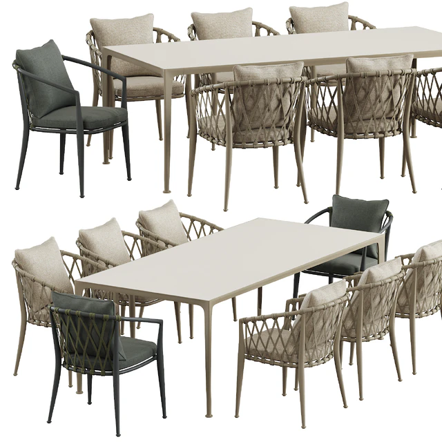 B&B Italy Erica dining table — Descargar