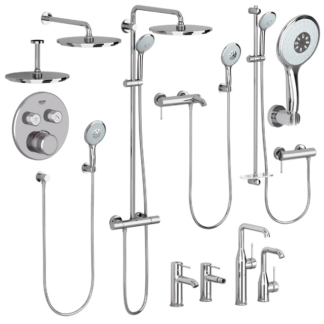Grohe set 1 | Essence | Euphoria | with adjustable watering can — Descargar