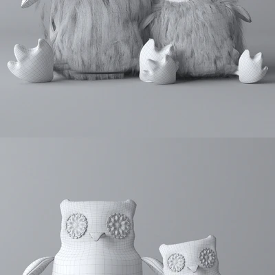 Plush Owls — Вид 3