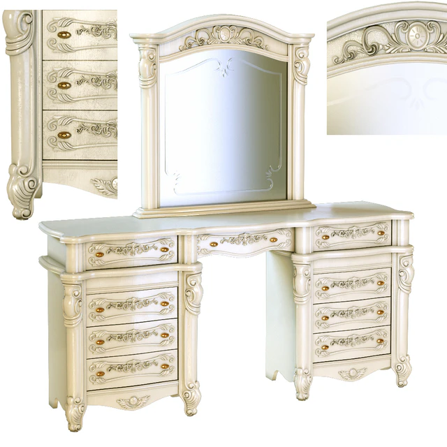Zona notte Empire table toilet mirror — Descargar