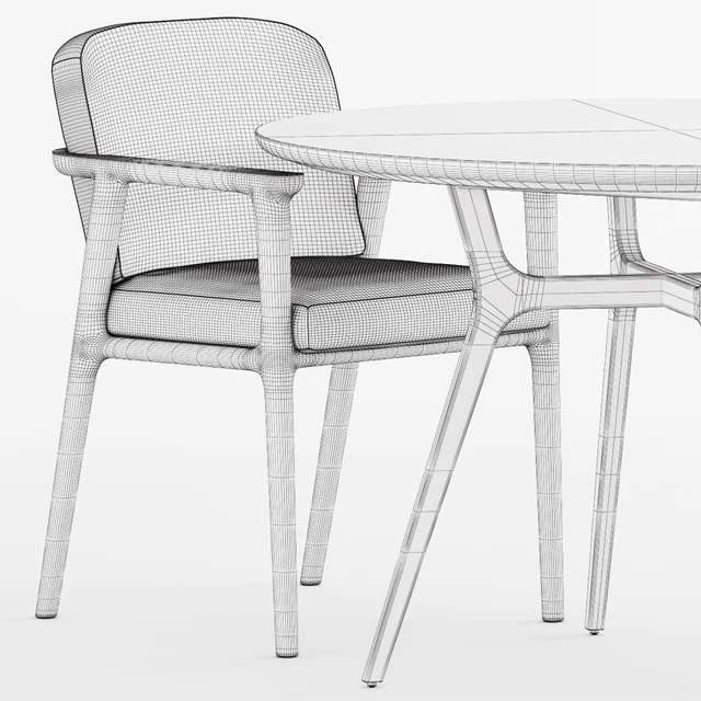 REN DINING TABLE C1100 and Zio Dining Chair — Descargar