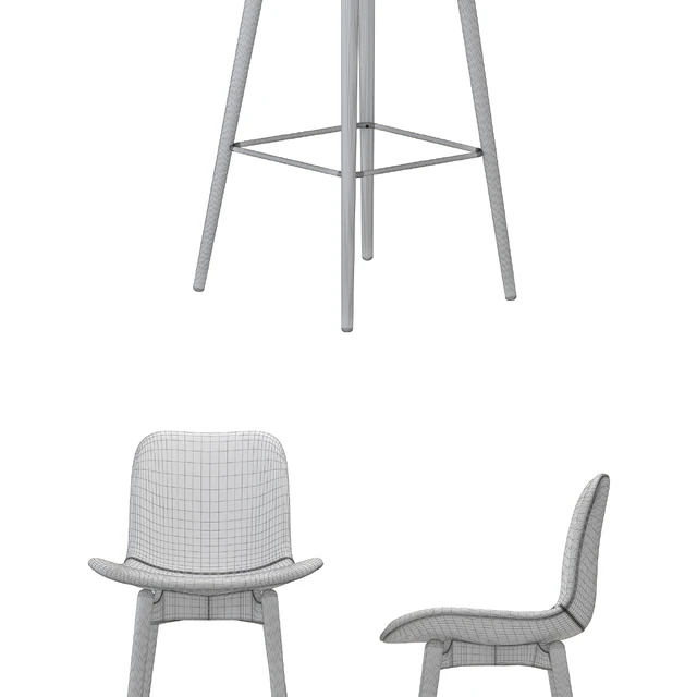 NORR11 Langue Bar Chair-leather — Descargar