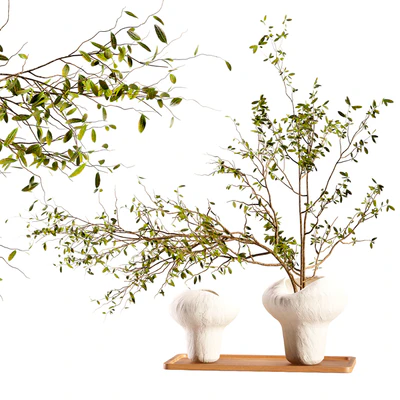 Plum branch in a stone vase — Ver 1