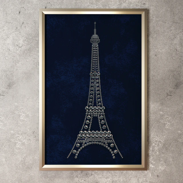 Panel Eiffel Tower and Big Ben — Descargar