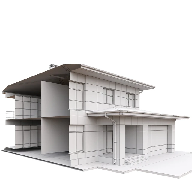 Set of low poly houses 03 — Descargar