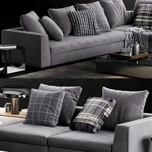 Minotti Powell Sofa 2 — Скачать