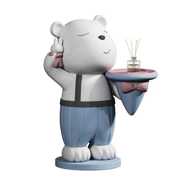 Bear ornaments ceramic ornaments shelf tray — Descargar