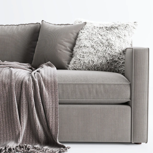 Crate & Barrel Track Arm sofa Barrett Lounger — Download