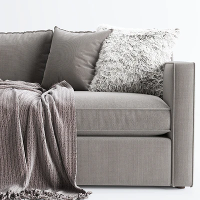 Crate & Barrel Track Arm sofa Barrett Lounger — View 2
