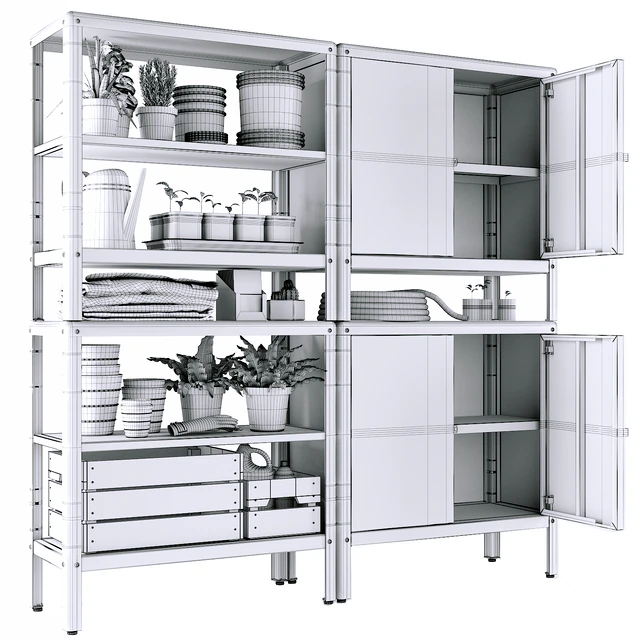 KOLBJORN Bookcase with 2 cabinets | IKEA — Download