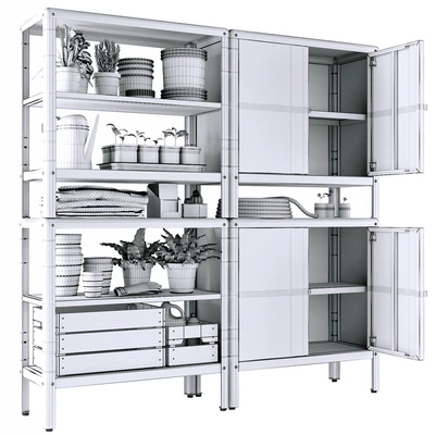 KOLBJORN Bookcase with 2 cabinets | IKEA — View 4
