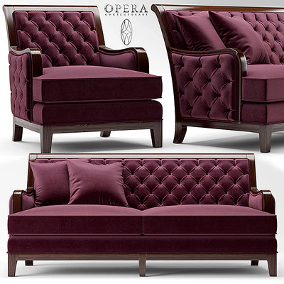 Sofa and chair Opera SEBASTIAN CLASSIC — Ver 1