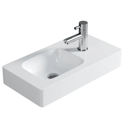 Geberit iCon hand washbasin white, with KeraTect — Ver 1