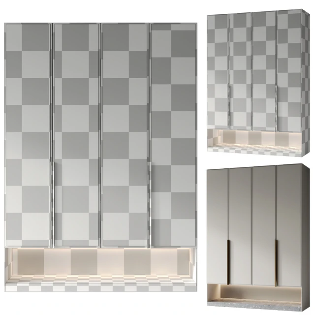 Композиция мебели в прихожую с наполнением 17 — Скачать