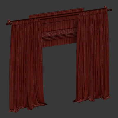 Шторы с римской шторой — Вид 3