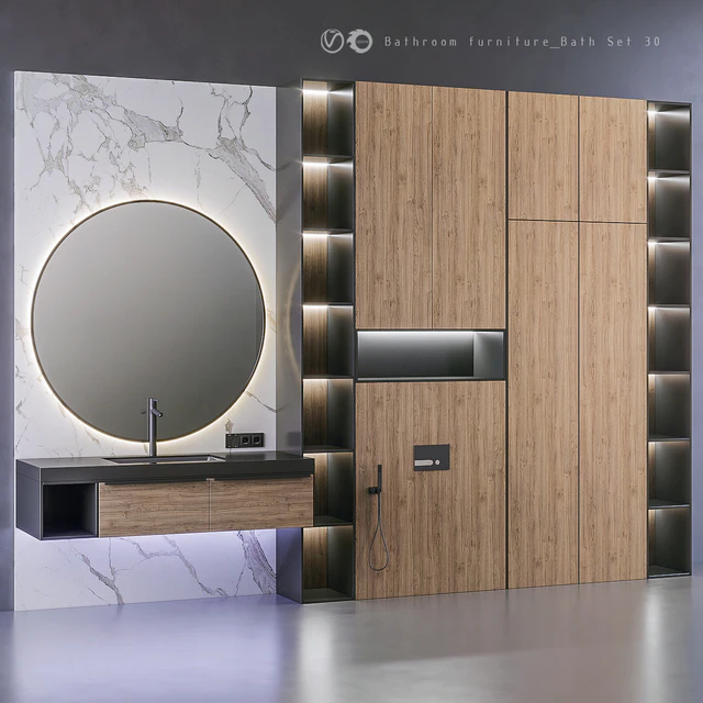 Bathroom furniture Bath Set 30 — Скачать