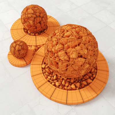 Street gabion sphere decor / Уличный декор с габионами — Вид 3
