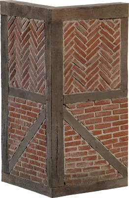 medieval modular corner wall 002 — Descargar