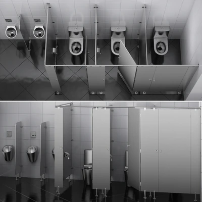 Sanitary partitions for public toilets FunderMax 2 (designer) — Ver 6