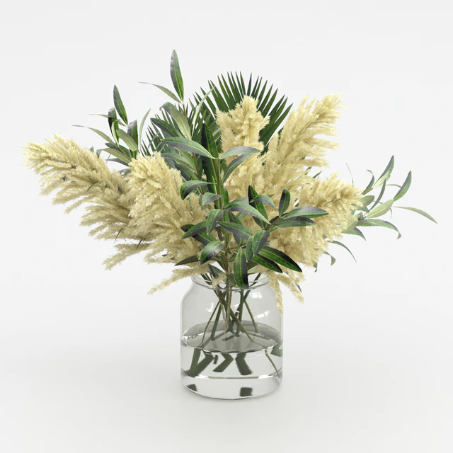 Bouquet of pampas, olives, and palm leaves — Descargar