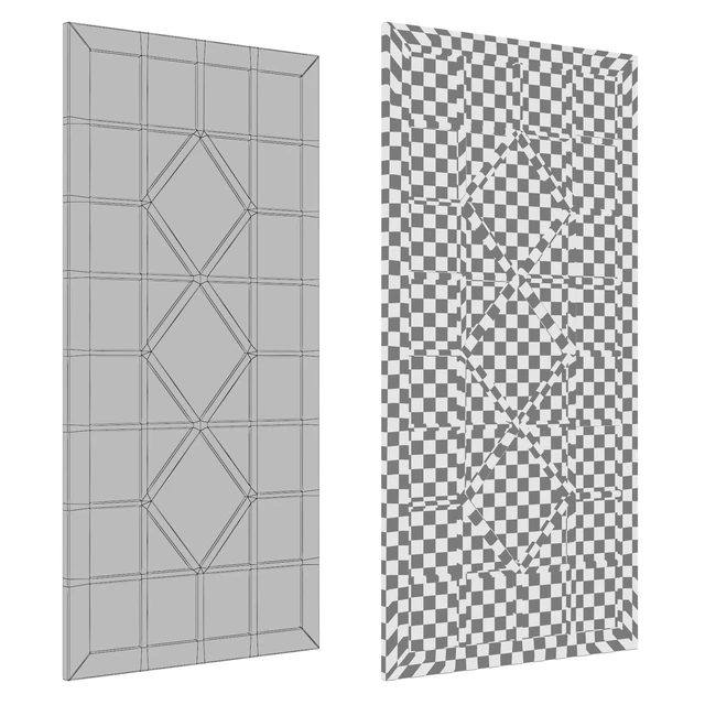 Rectangular Ivory Accent Wall Mirror LRKM2415 — Скачать