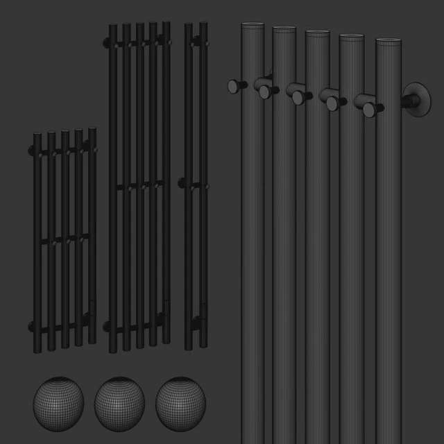 Electric heated towel rail Margroid Inaro 120x24 | 120x90 | 80x24 — Descargar