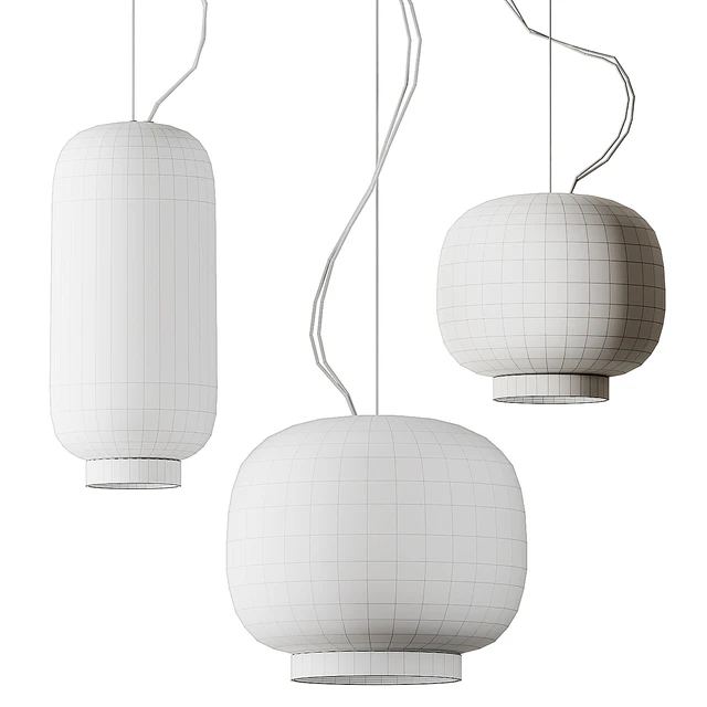 Chouchin Reverse 3 Suspension Lamp from Foscarini — Скачать