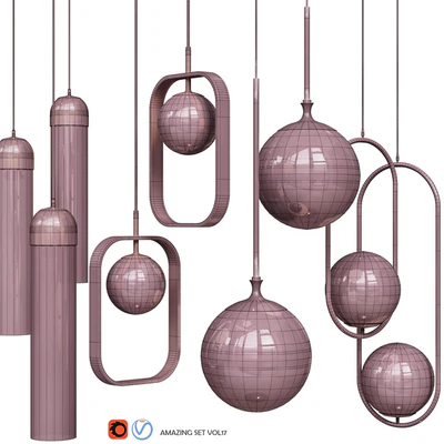 Four Pendant Lights amazing set vol.17 — Вид 3