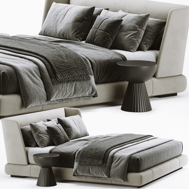 Minotti Reeves Bed — Скачать