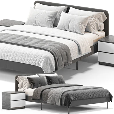 IKEA SLATTUM Double bed — Ver 3