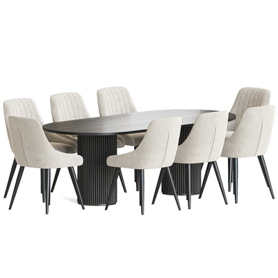 Chipman Chair Campbell Table Dining Set — Ver 4