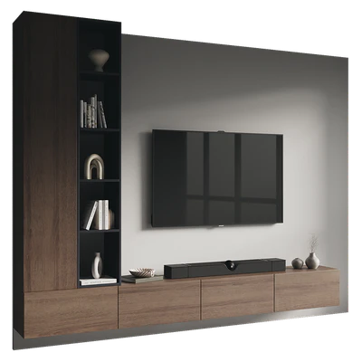 TV wall set 121 — Ver 1