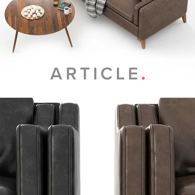 Worthington Sofa & Coffe Table Amoeba — Вид 3