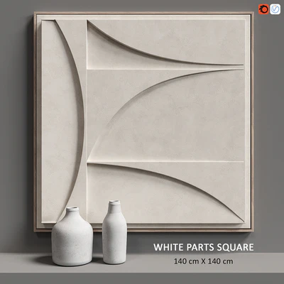 Relief WHITE PARTS SQUARE — Ver 1