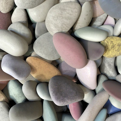 Pebble smooth low n14 / Галька гладкая малая №14 — Вид 7