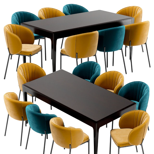 Coral dining chair and Brooklyn table — Descargar