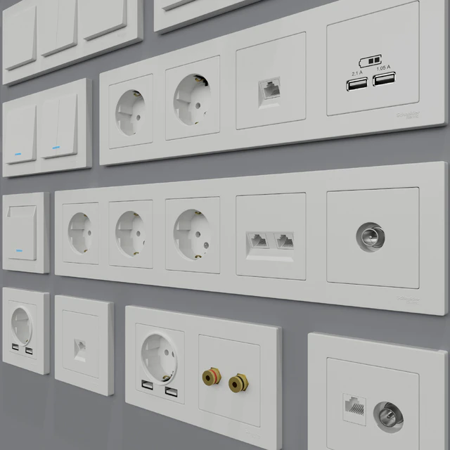 Sockets and switches Schneider Electric Atlas Design — Descargar