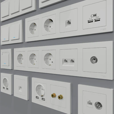 Sockets and switches Schneider Electric Atlas Design — Ver 4