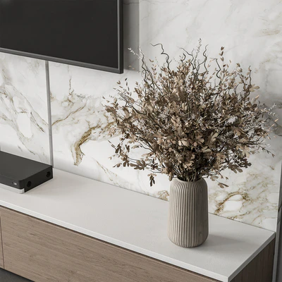 TV Wall Stone and Wood - Set 86 — View 3