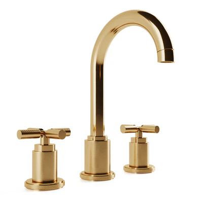 Lambeth Knurled Cross-Handle 8 "widespread Gooseneck Faucet Rh — download