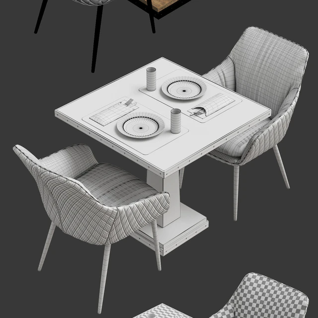 Chair Chrissy Pu from Richmond and an aged table — Descargar