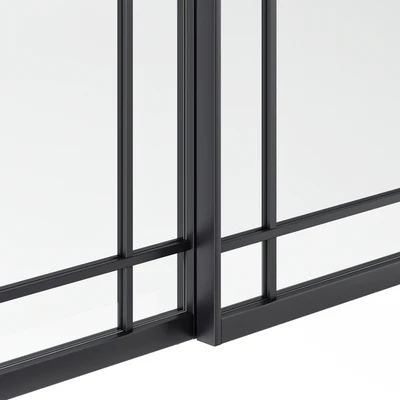 Sliding glass partitions Union in Stratus Slim profile — View 4