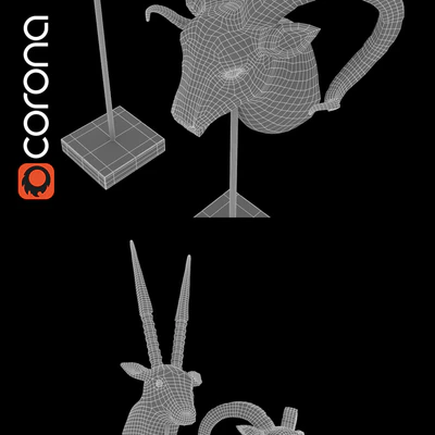Statuettes of antelope and ram — Ver 3